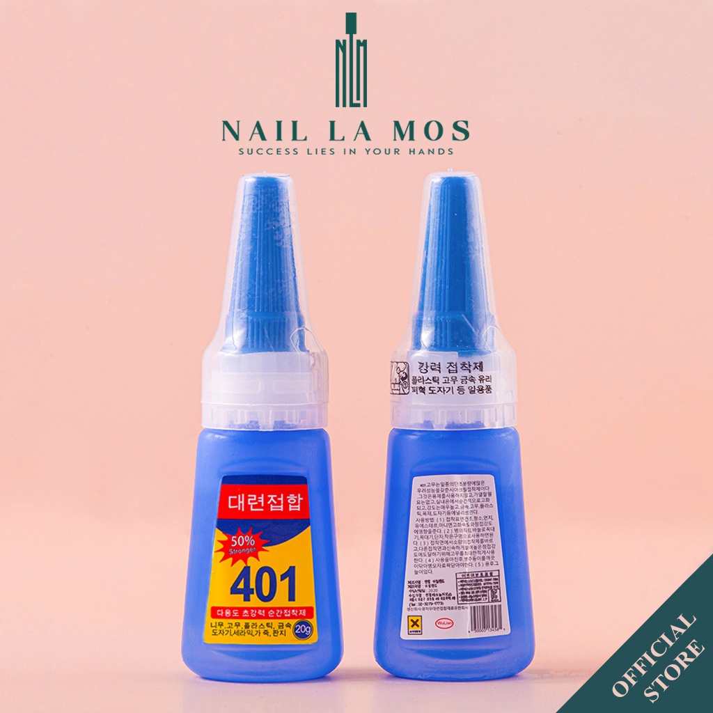 Keo 401 dán móng nail (20g) - Keo dán đa năng Hàn Quốc loại tốt chuyên dụng cho dân làm móng