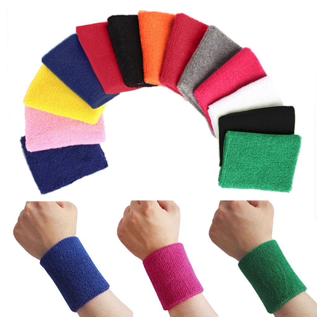 Băng đeo cổ tay nhiều màu sắc tiện dụng khi chơi thể thao