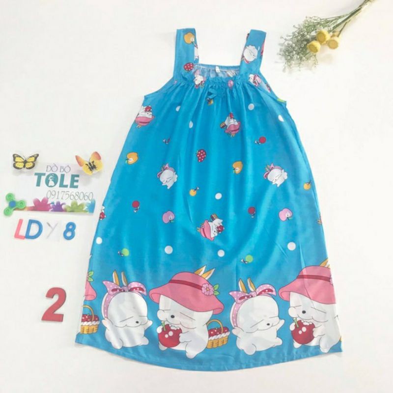 Đầm tôn lanh mặc nhà  nữ giao màu ngẫu nhiên