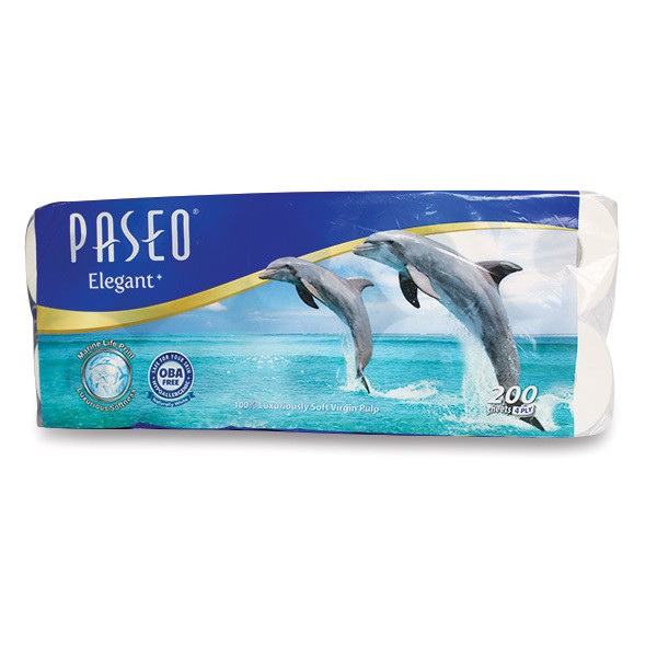 Giấy vệ sinh Paseo Dolphin 10 cuộn 4 lớp