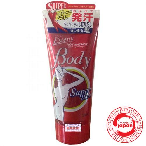 Kem Tan Mỡ Bụng Esteny Hot Massage Body 240g Của Nhật Bản