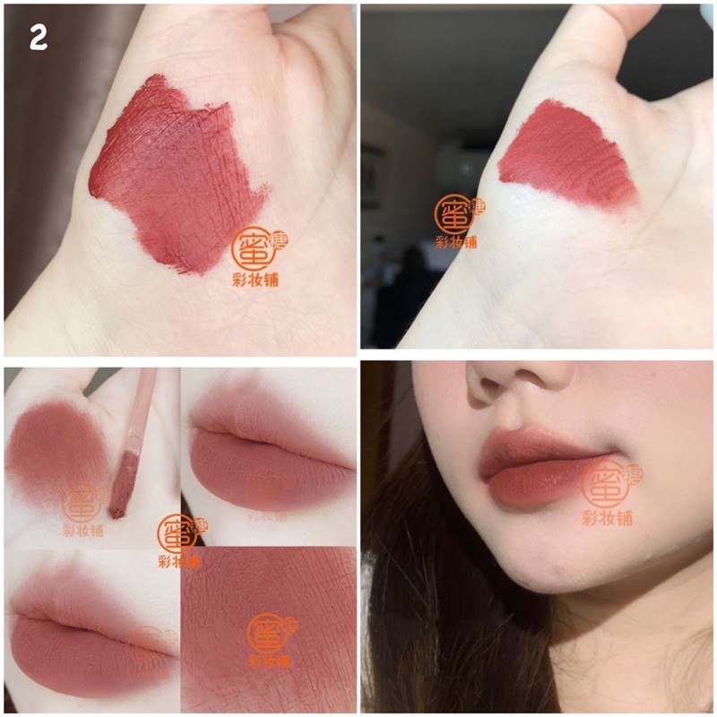 Son Kem Lì Tông Màu Cổ Điển, Lên Màu Chuẩn Chocolate Dupe Romand Lip Glaze