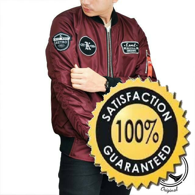 Áo Khoác BOMBER Cao Cấp Cho Nam Chính Hãng DISTRO Recent MAROON PUMA Sot KENT KNT 090