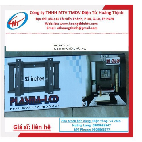 Khung treo TV LCD-PALASMA 42-52inh nghiêng