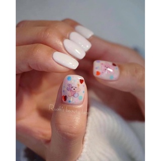 Sticker gấu Teddy - bò sữa dán móng (Phụ kiện đồ nail)