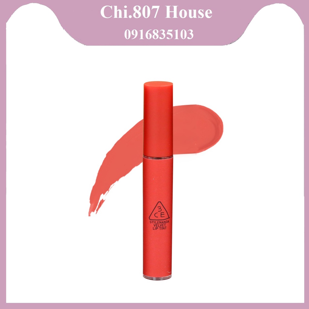 Son Kem Lì 3CE Velvet Lip Tint Childlike – Màu Đỏ Cam