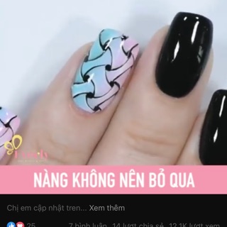 Sơn móng tay sành điệu họa chiết độc đáo dành cho các bạn nữ