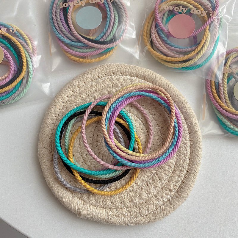 Set 12 Thun Cột Tóc Dây Xoắn