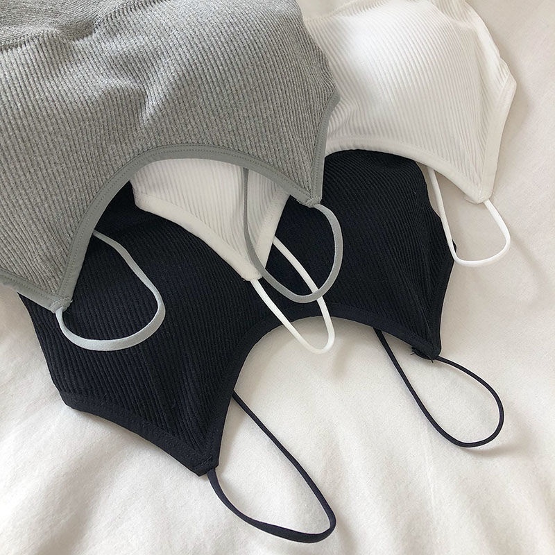 Áo Lót Thể Thao Hai Dây Có Đệm Ngực Chống Chói Dành Cho Nữ