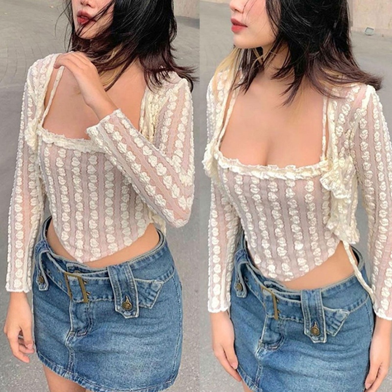 Brroa Áo Tank Top Hai Mảnh Phối Ren Gợi Cảm Thoải Mái Cho Nữ