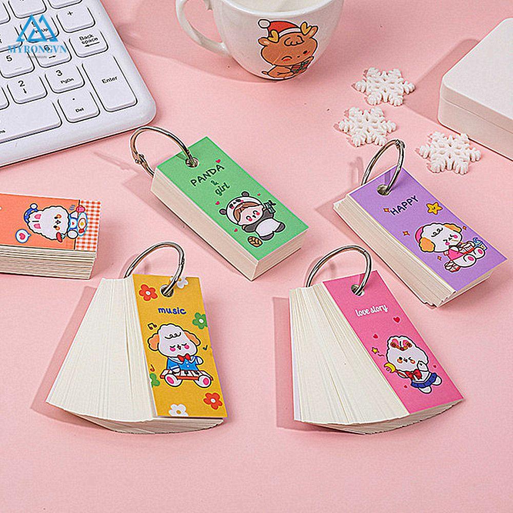 Tập giấy ghi chú nhỏ gọn họa tiết hoạt hình dễ thương