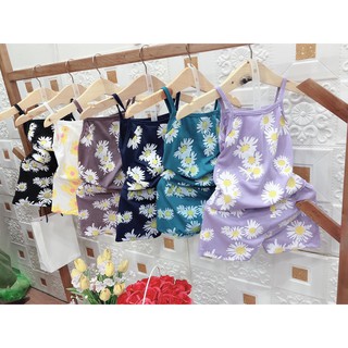 Set 2 dây hoa cúc cho bé gái chất liệu cotton size từ 7kg đến 20kg