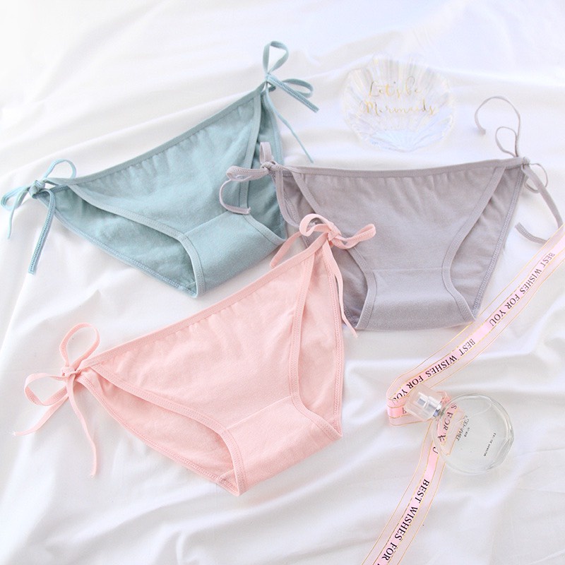Quần Lót Nữ Cotton Đẹp kháng khuẩn thoáng mát mảnh dây rút gợi cảm sexy mã A28