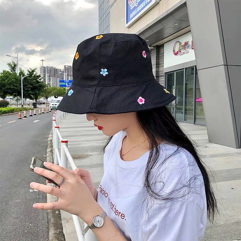 Mũ xô MG STUDIO họa tiết hoa thời trang