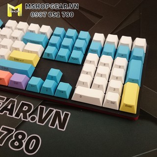 Set keycap Chalk  thick PBT ninja cherry profile 117 keys