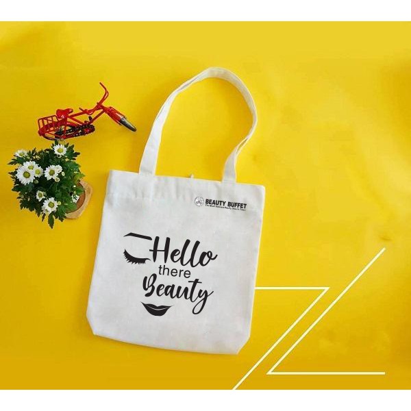 [QUÀ TẶNG KHÔNG BÁN] Túi tote thời trang Beauty Buffet - Hello There Beauty - Bảo vệ môi trường 33cm x 38cm