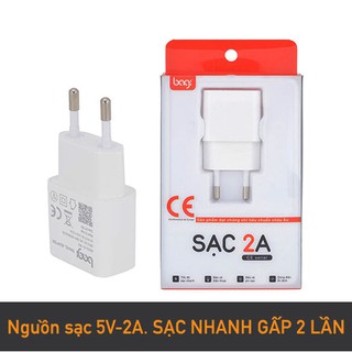 CỦ SẠC BAGI 5V-2A, TIÊU CHUẨN CHÂU ÂU