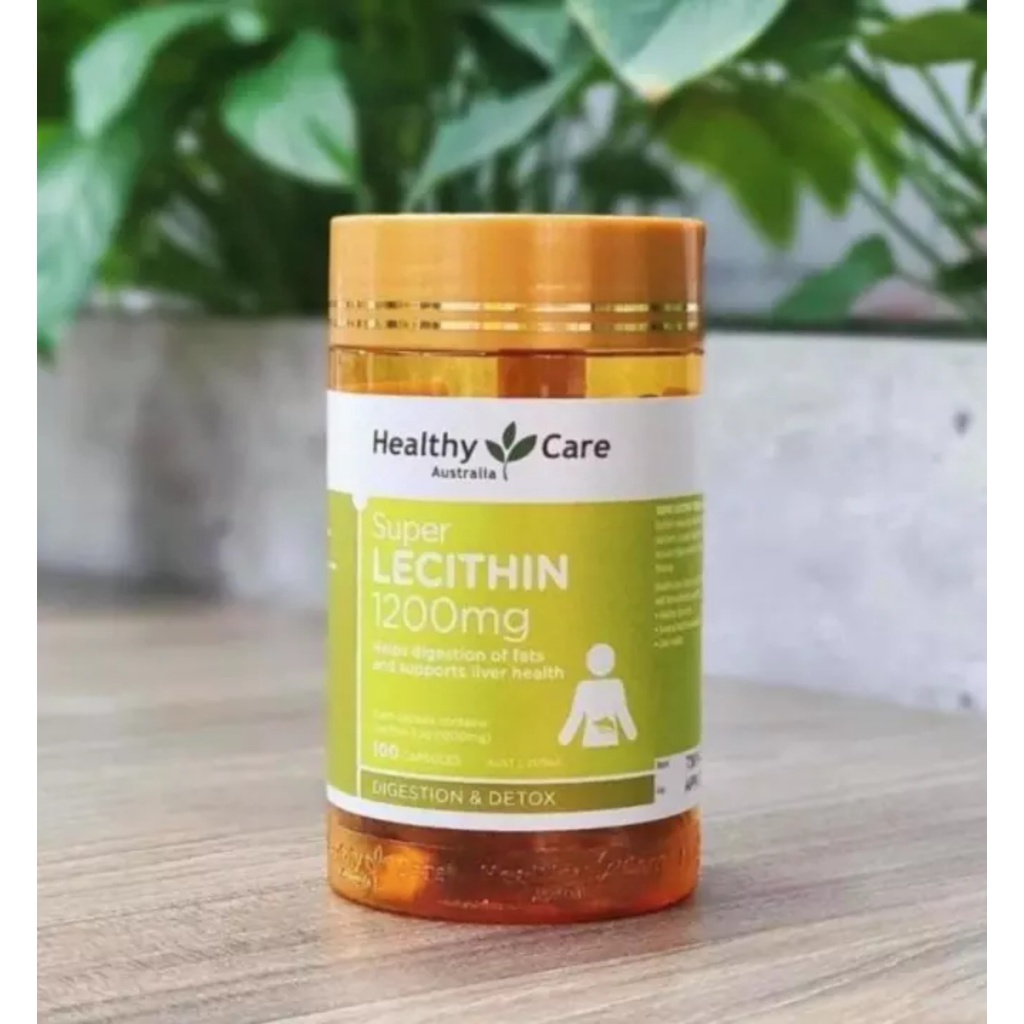 Viên uống Mầm Đậu nành Healthy Care Super Lecithin Tăng vòng một, Đẹp da cân bằng nội tiếp tố 1 hộp 100v
