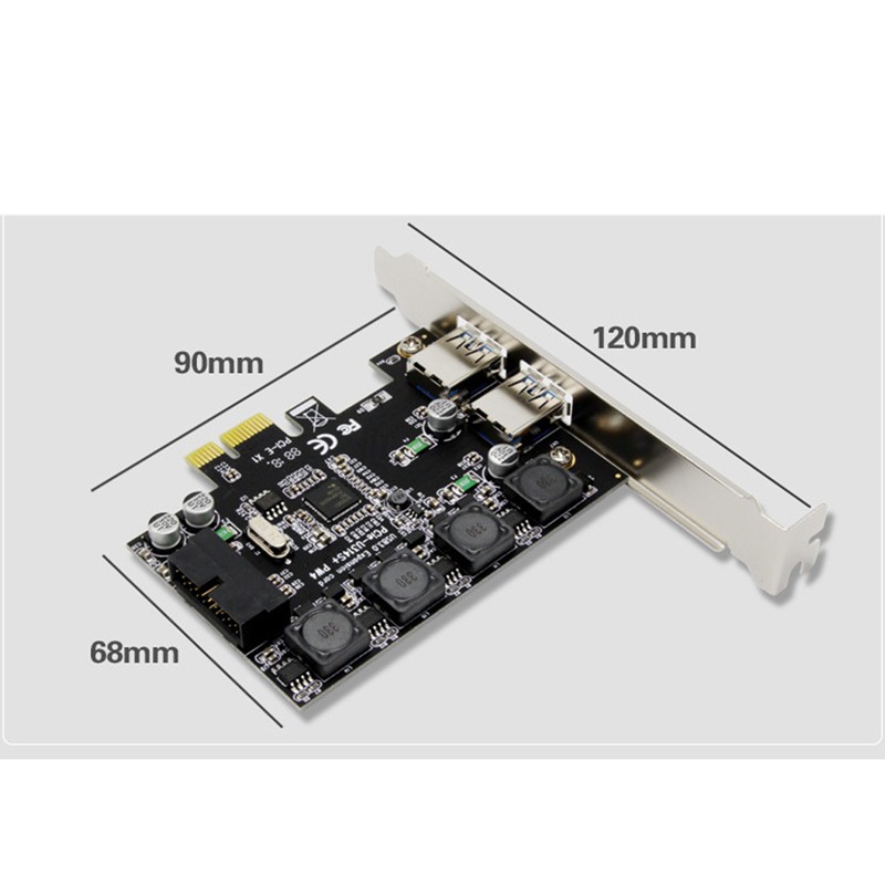 Card Chuyển Đổi Pcie Sang 1x 19pin Usb 3.0 Và 2x Usb Port-Pcie Usb 3.0 Cho Windows Sang Xp, Vista 7,8,8.1,10 | BigBuy360 - bigbuy360.vn