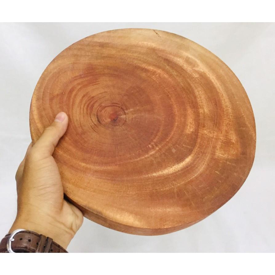 [HCM] Thớt gỗ tròn size 26cm - Hàng Cty Quốc Việt - Xử lý mặt thớt đạt tiêu chuẩn