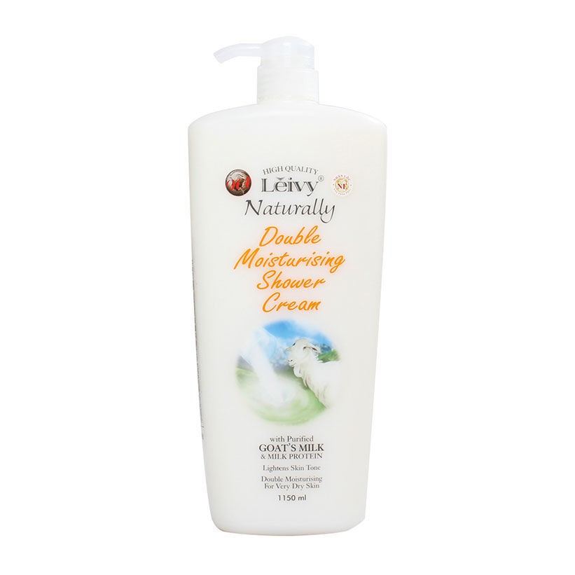 Sữa Tắm Dê LEIVY Naturally Double Moisturising Shower Cream 1150ml