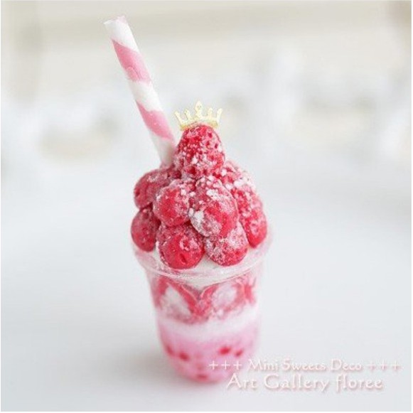 Khuôn silicone trong dẻo đổ resin nặn đất sét trái dâu, berry size 1/12 minifood