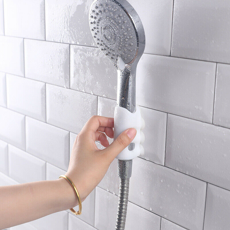 Giá Đỡ Vòi Hoa Sen Bằng Silicone Thiết Kế Cốc Hút Tiện Dụng Cho Nhà Tắm