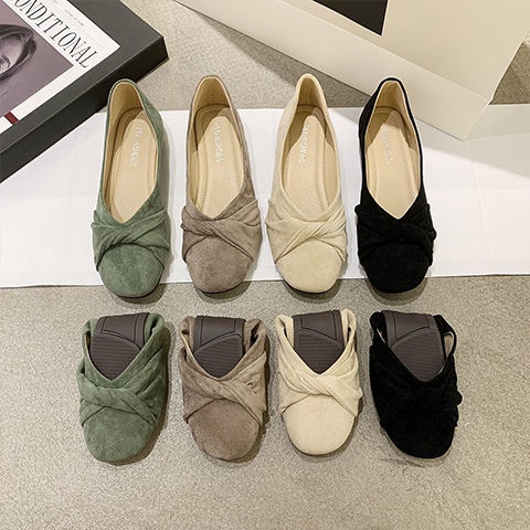 Doudou Giày Lười Đế Bệt Phong Cách Hàn Quốc Thời Trang Mùa Xuân Dành Cho Nữ S 2022