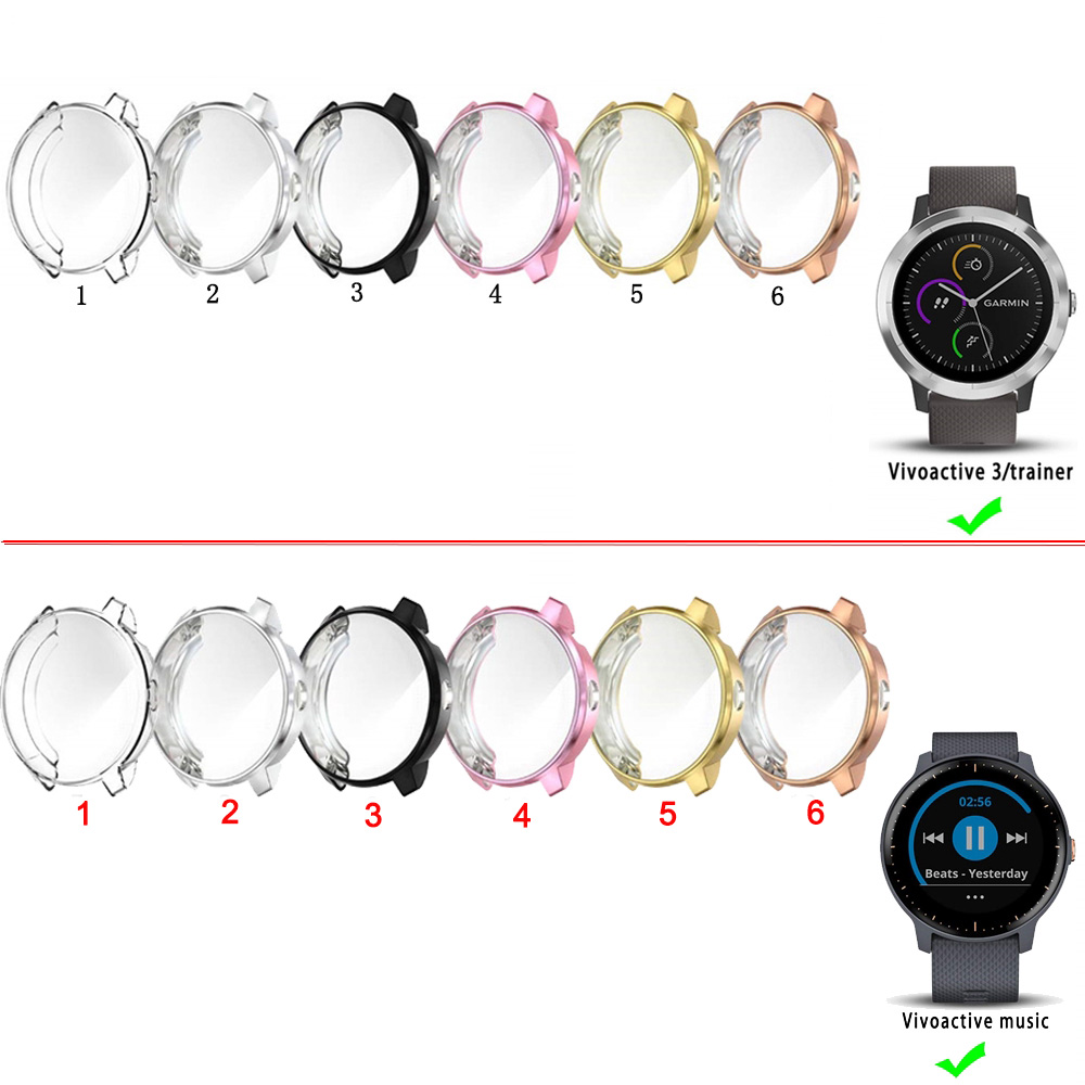 Ốp Bảo Vệ Mặt Đồng Hồ Bằng Tpu Mềm Chống Trầy Xước Cho Đồng Hồ Thông Minh Garmin Vivoactive 3