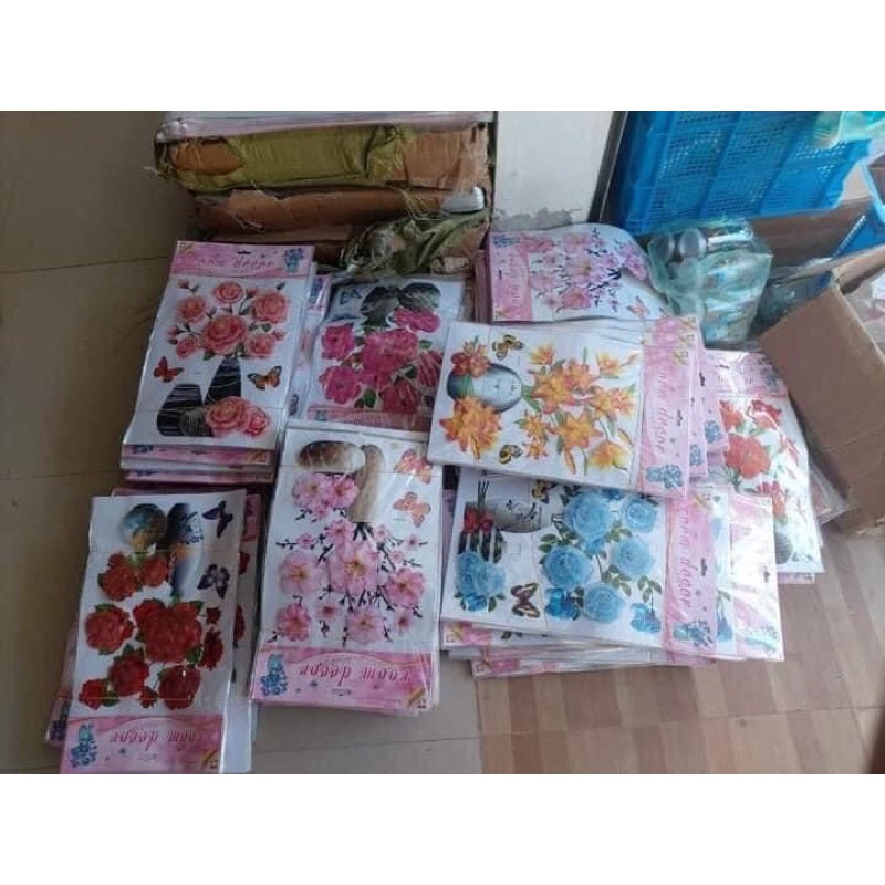 Tranh dán tường sẵn keo Bình Hoa 3D -- 12 Mẫu đẹp nhất , chất nhất