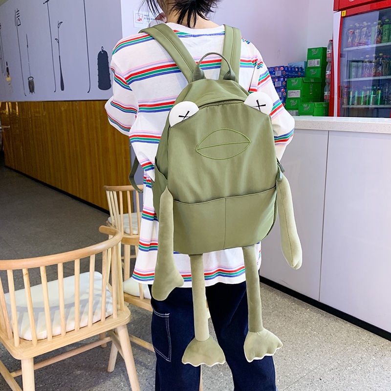 Ba Lô Hình Chú Ếch Hoạt Hình Đáng Yêu Cho Nữ