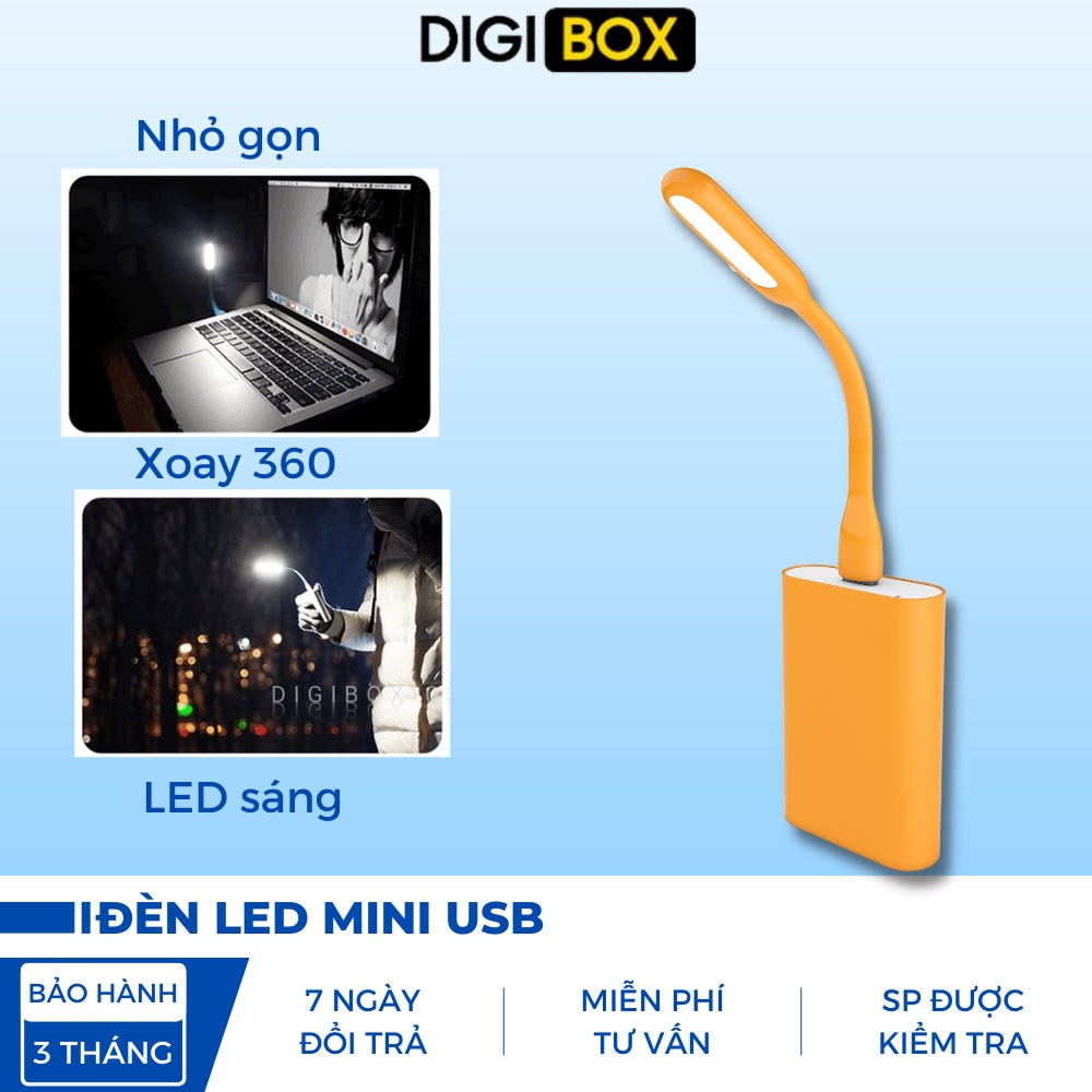 Đèn Led USB mini đọc sách siêu sáng dùng cho PC, sạc dự phòng, giá rẻ