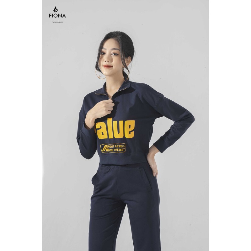 Quần nỉ nữ ống suông FIONA, quần dài nữ thu đông F320775