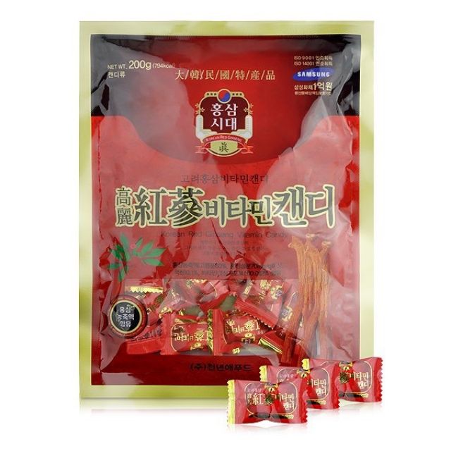 Kẹo hồng sâm Hàn Quốc 200g (hsd: 1/2022)