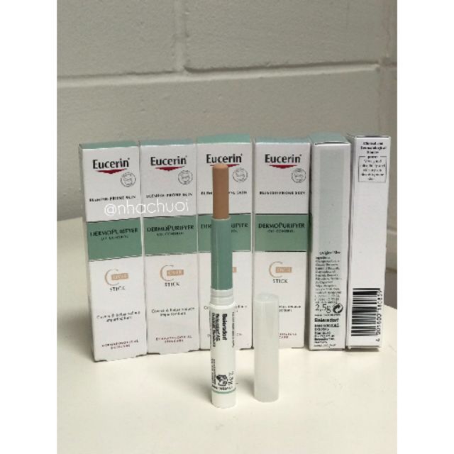 Bút che khuyết điểm Eucerin Dermo purifyer mẫu mới thấy thế ProAcne control Cover Stick (BILL UK)