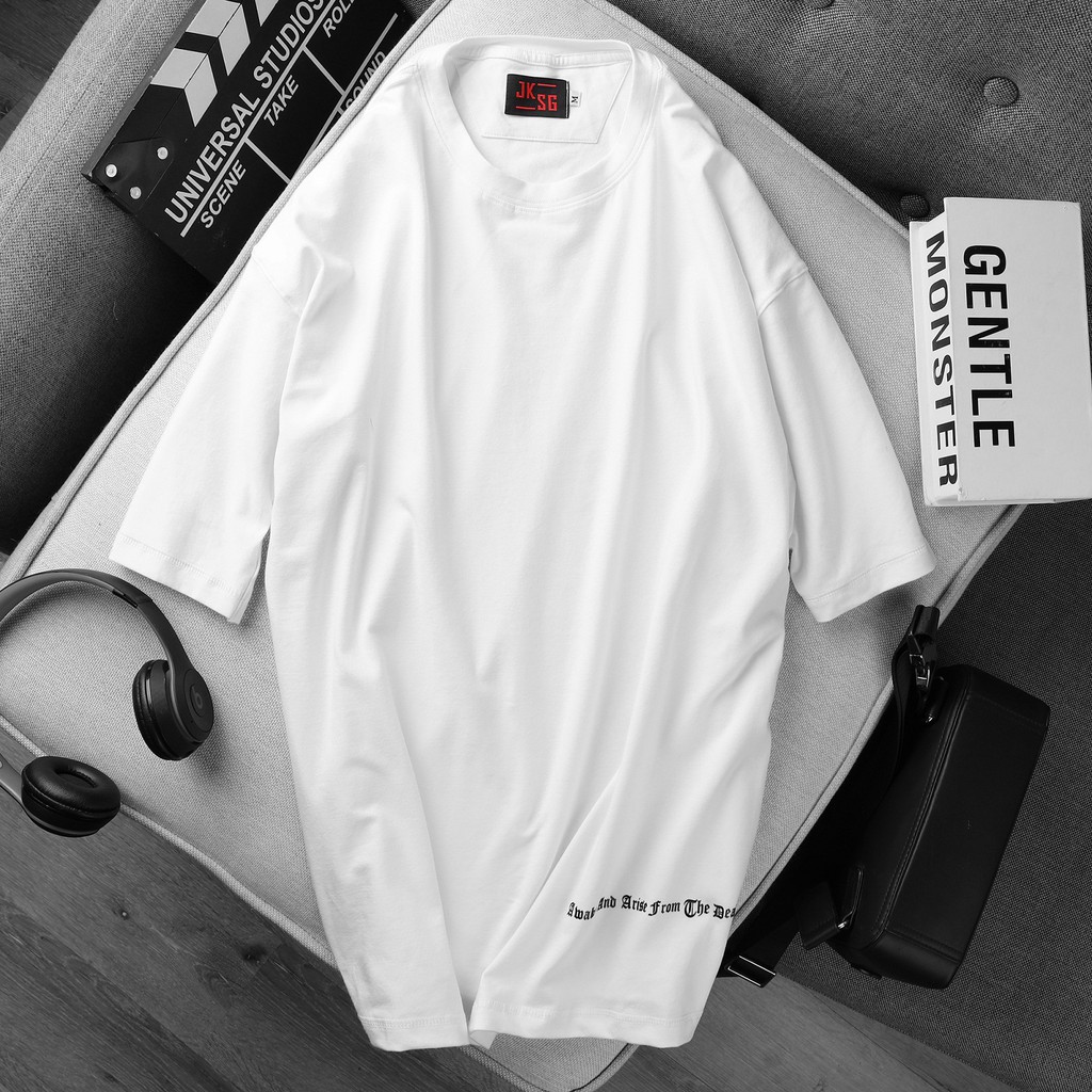 Áo Thun Cotton Cao Cấp Nam Form Oversize, Chất Vải Đẹp, Co Giãn Tốt, Dày Dặn, Đơn Giản, Thời Trang Thời Thượng AWAKE2