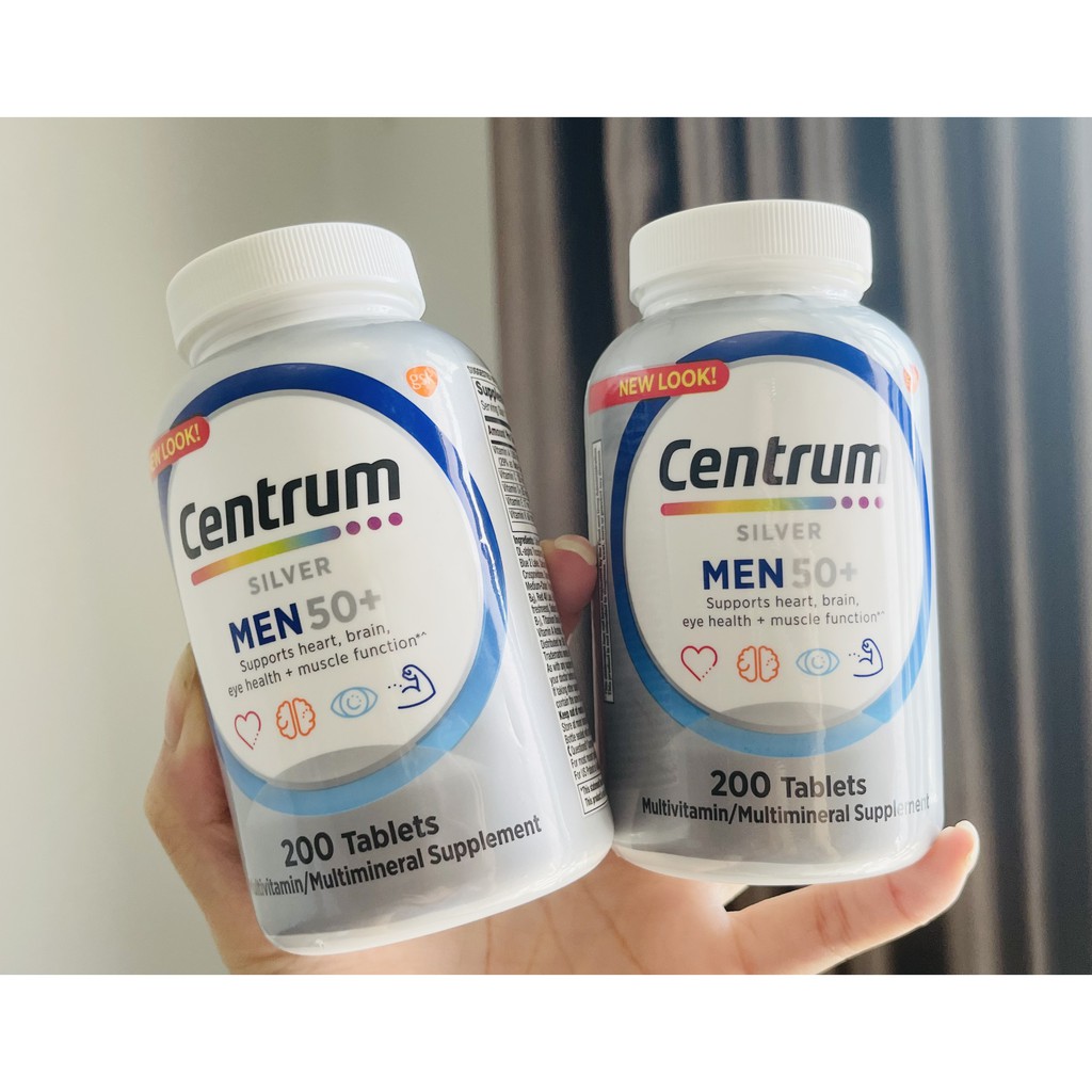 VIÊN UỐNG CENTRUM SILVER DÀNH CHO NAM GIỚI TRÊN 50 TUỔI 200 VIÊN