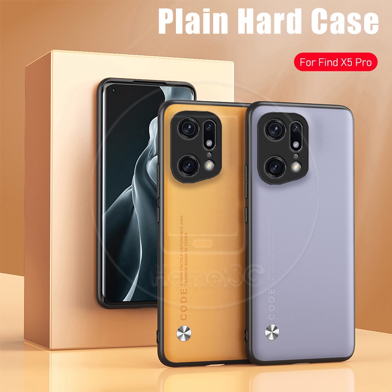 Ốp Điện Thoại PC + Da PU Thời Trang Sang Trọng Cho Oppo Find X5 X3 X2 Pro FindX5 FindX5Pro