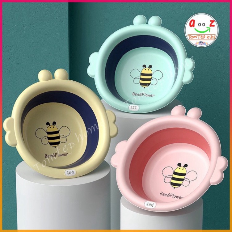⚡ Chậu  Rửa Mặt Gấp Gọn Hình Con Ong - Chậu Silicon Vệ Sinh Cá Nhân Gập Gọn Tiện Lợi đúng mẫu đúng mẫu cao cấp