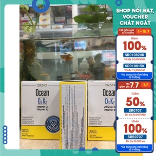 OCEAN D3K2 - vitamin d3 và k2 dạng xịt và nhỏ giọt cho bé yêu