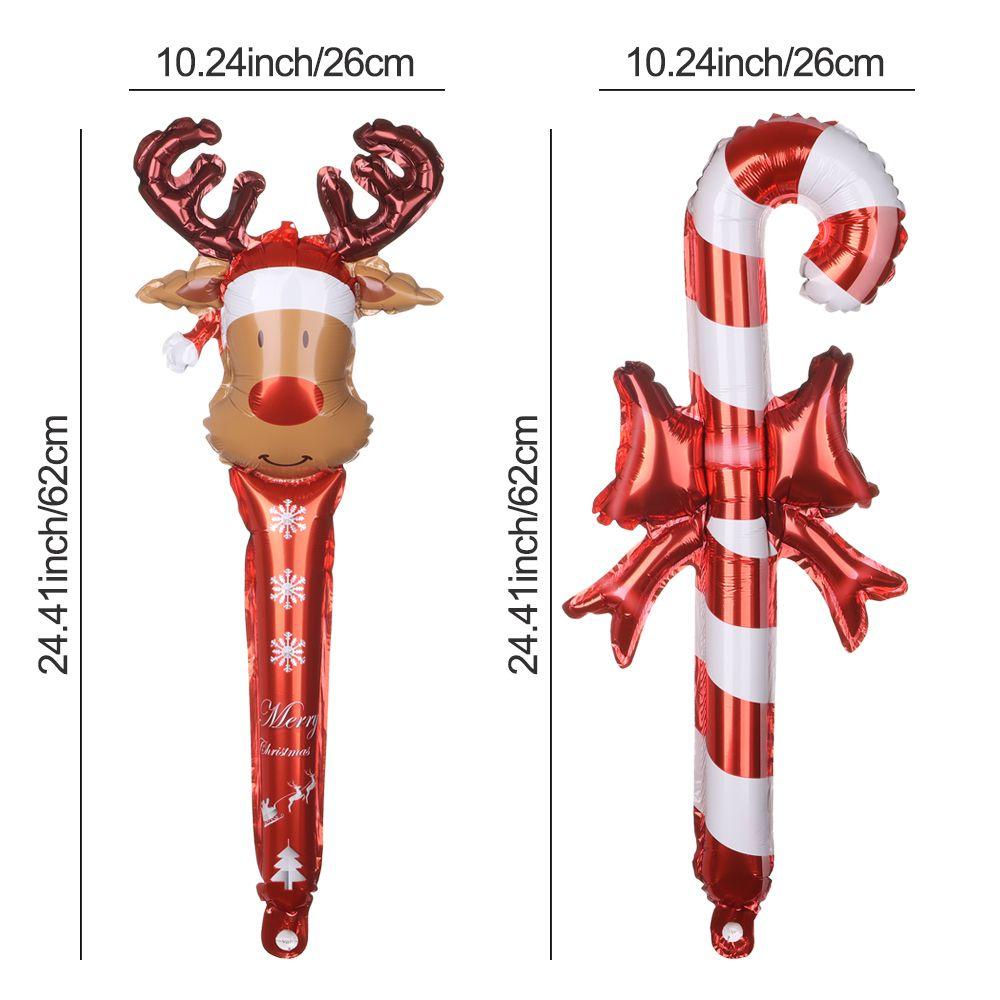 Bong Bóng Lá Nhôm Hình Ông Già Noel / Năm Mới Trang Trí Tiệc Giáng Sinh