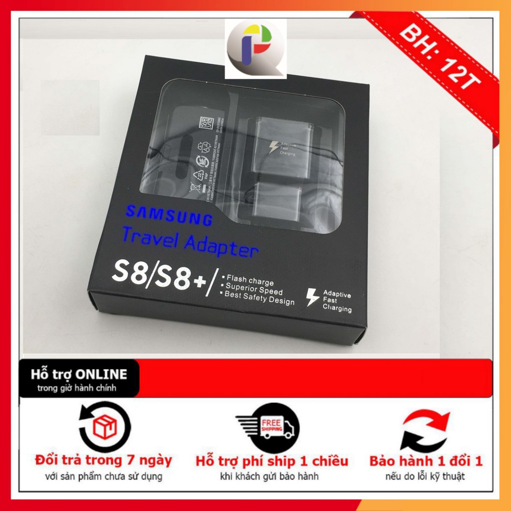 Combo BỘ SẠC củ + cáp sạc nhanh Samsung S8/S9/S8+/S9+/NOTE8/NOTE9