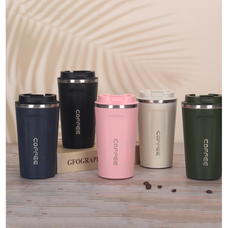 Bình giữ nhiệt Coffee nắp chống tràn 510ML cốc giữ nhiệt bằng inox không gỉ cao cấp