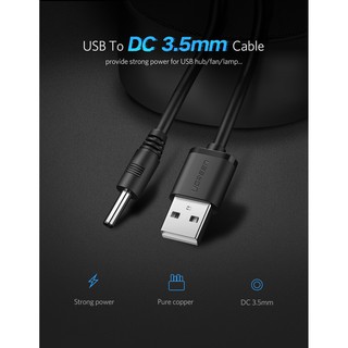 DÂY CÁP NGUỒN USB 2.0 SANG ĐẦU 3.5MM UGREEN 10376