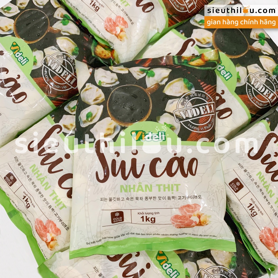 Sủi cảo nhân thịt Videli - Sủi cảo gói 1kg - Siêu Thị Lẩu | BigBuy360 - bigbuy360.vn