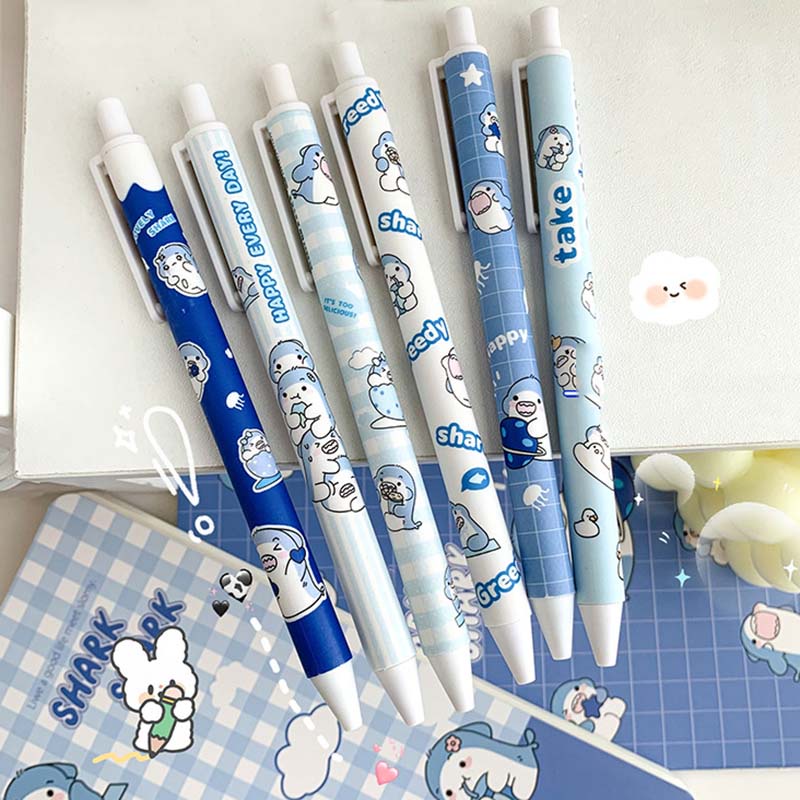 Bút mực nước hình cá mập dễ thương ngòi 0.5mm
