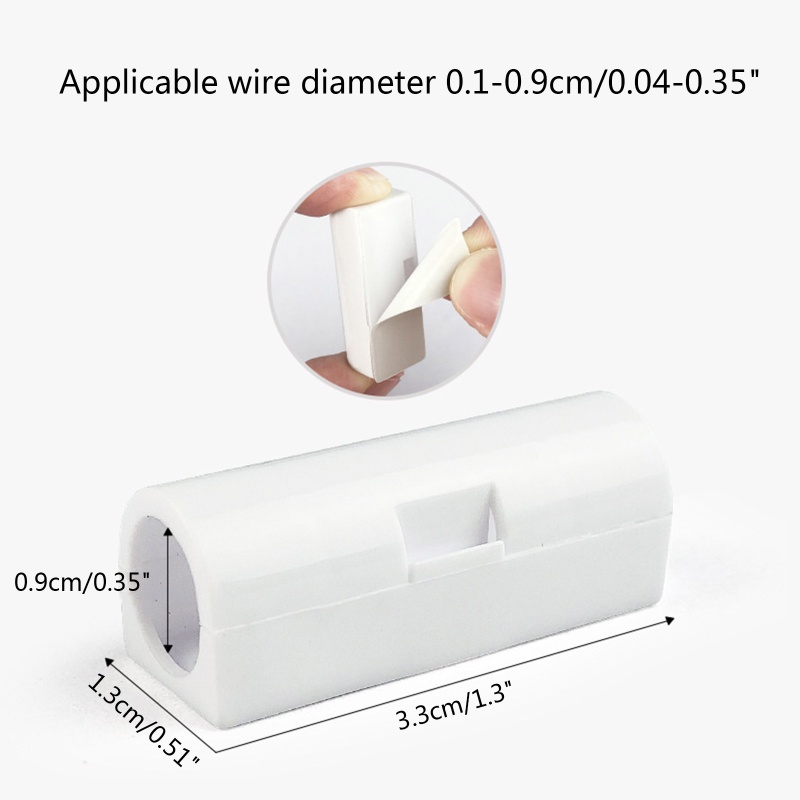 Set 20 Kẹp Sắp Xếp Dây Cáp Nguồn USB Cat-6 Tiện Lợi