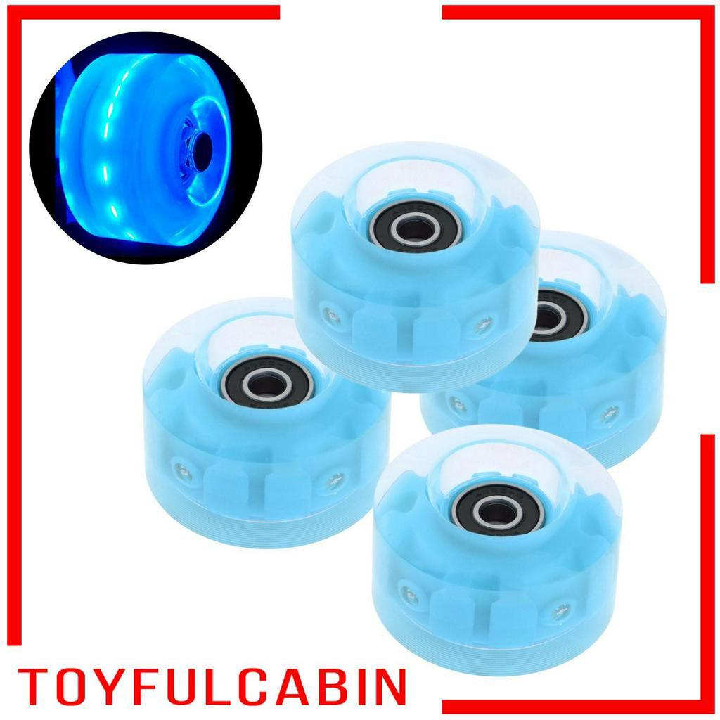 Set 4 Bánh Xe Có Đèn LED Kích Thước 32Mm X 58Mm Chuyên Dụng Cho Ván Trượt