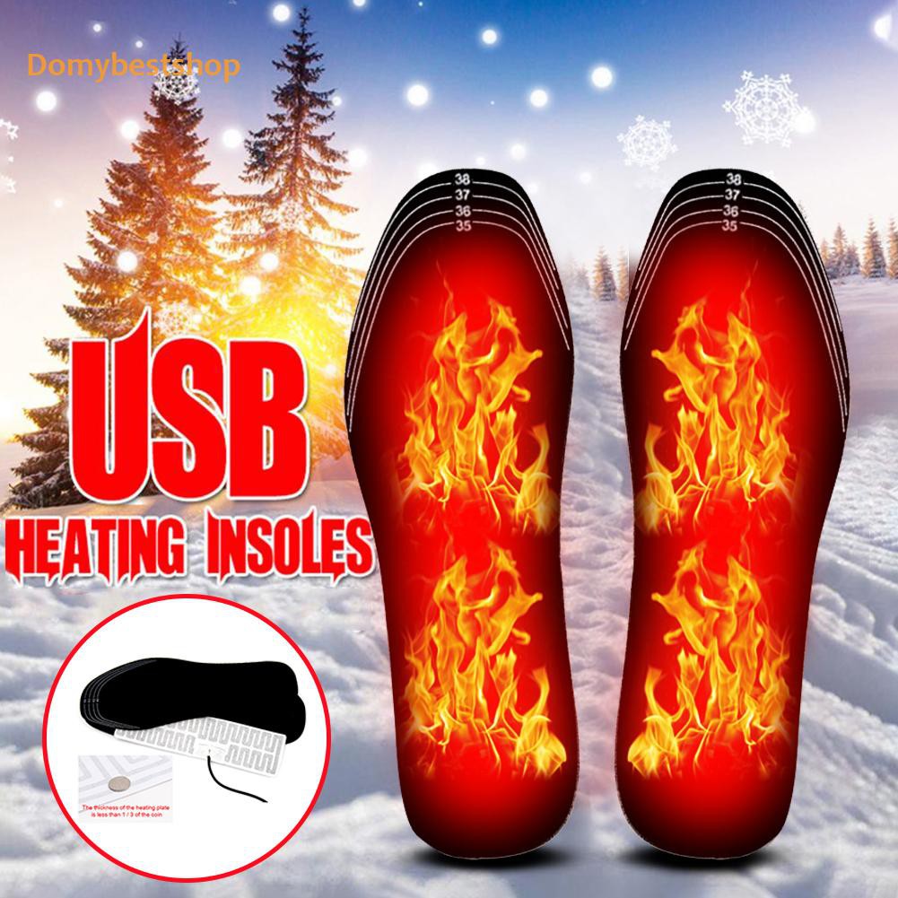 Đế Lót Giày Sưởi Ấm Chân Usb Có Thể Giặt Sạch Phong Cách Unisex 2021