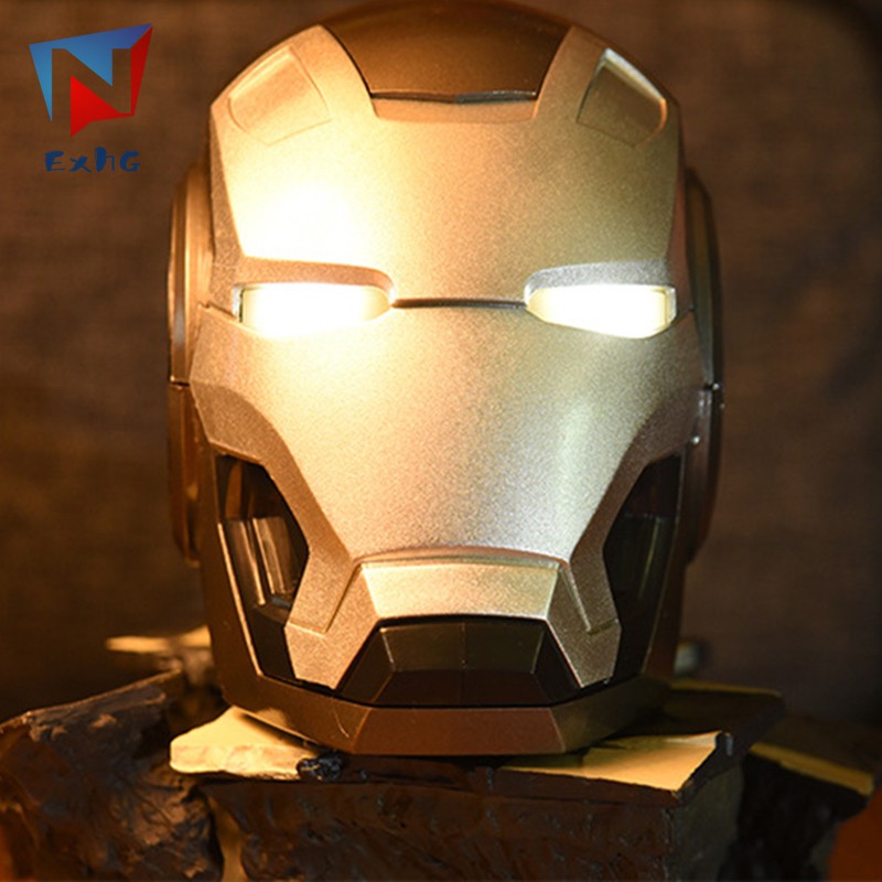 ExhG❤❤❤High quality Iron Man Bluetooth Speaker Wireless Bluetooth 4.2 Speakers Support FM Radio TF Card for Phone PC @VN